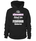 Sweatshirt Unisex - Königinnen sind im Februar geboren