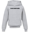 savoir faire satin brown hoodie