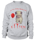 WE ALL MEOW DOWN HERE KITTEN - T-shirt