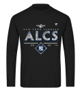Women's Fanatics Branded Black New York Yankees 2022 Division Series Winner Locker Room V-Neck T-Shirt