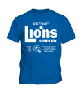 Men's Detroit Lions SMPLFD Blue Vintage Program 2022 Hoodie