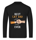 Rundhals T-Shirt Unisex - BEST CAT DAD EVER