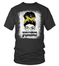 Black Down Syndrome Grandma Nana Awareness Trisomy 21 Afro - T-shirt