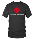 CAR-MG MORRIS GARAGES LOGO-BK - T-shirt