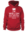 Round neck T-Shirt Unisex - I'M WELSH NOT BRITISH