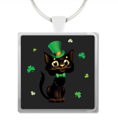 St. Patrick's Day Cat Pendant