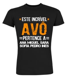 ESTE INCRÍVEL AVÔ PERTENCE A TSHIRT PERSONALIZADO