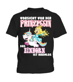 VORSICHT PRINZESSIN MIT EINHORN! T-Shirt