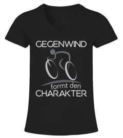 „Gegenwind formt...“ Fahrrad-Shirts,…