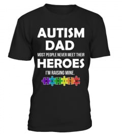 Autism-Autism Dad Heroes -AutismTshirt