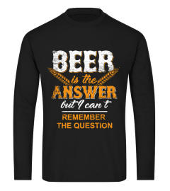 Beer Is The Answer Bier Drinking