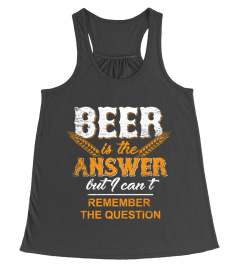 Beer Is The Answer Bier Drinking