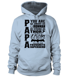 PAPA SUPER HÉROS T SHIRT - NOIR, HOMME