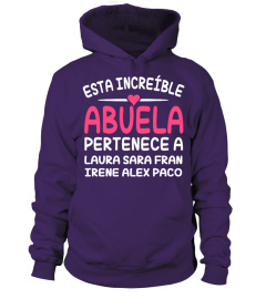 ESTA INCREÍBLE ABUELA PERTENECE A CAMISA PERSONALIZADA