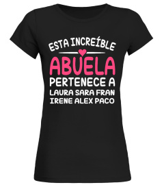 ESTA INCREÍBLE ABUELA PERTENECE A CAMISA PERSONALIZADA