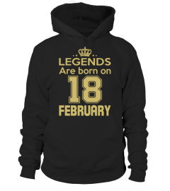 LEGENDS ARE BORN ON 18 FEBRUARY