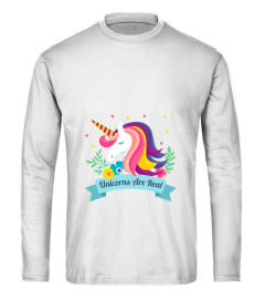 Farbiges Einhorn T-Shirt für Damen