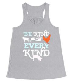 Be Kind To Every Kind T-Shirt Animal Lover Vegan Tee Gift