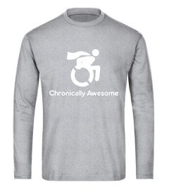 Chronically Awesome Wheelchair Superhero Funny Tee Shirt