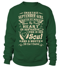 Smartass SEPTEMBER Girl Birthday T Shirt