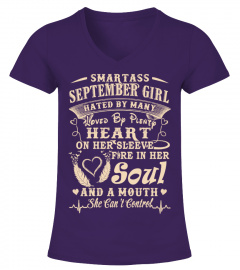 Smartass SEPTEMBER Girl Birthday T Shirt