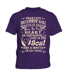 Smartass DECEMBER Girl Birthday T Shirts