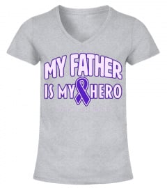 My Father is My Hero Pancreatic Cancer Awareness T-Shirt