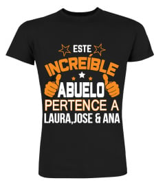 ESTE INCREÍBLE ABUELO PERTENECE A CAMISETA PERSONALIZADA