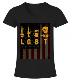 LGBT Liberty Guns Beer Trump T-Shirt
