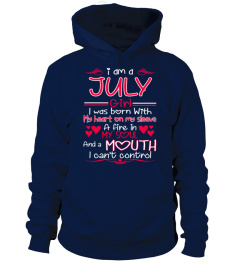 JULY GIRL BORN WITH HEART ON SLEEVE