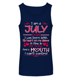 JULY GIRL BORN WITH HEART ON SLEEVE