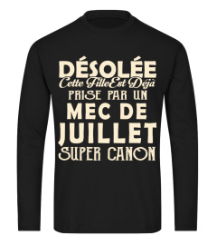 DESOLEE CETTE FILLE EST DEJA PRISE PAR UN MEC DE JUILLET SUPER CANON  T-shirt