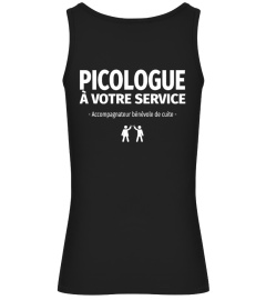 TSHIRT PICOLOGUE À VOTRE SERVICE APÉRO ALCOOL HUMOUR DRÔLE JB5 COLLECTION