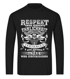 Respekt wird verdient tshirt tee