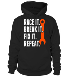 Wrench Tool Tees: Race It Break It Fix It Repeat T-Shirt