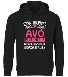 ESSA INCRÍVEL AVÓ  PERTENCE A TSHIRT PERSONALIZADO