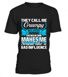 They Call Me Grampy Partner In Crime Tee