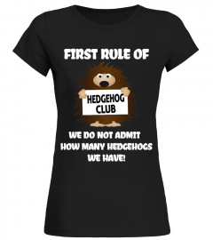 FIRST RULE OF HEDGEHOG CLUB T-SHIRT
