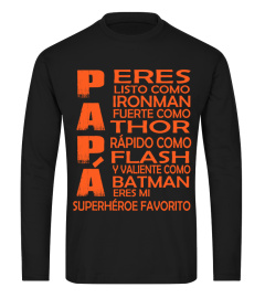 PAPA ERES IRONMAN THOR FLASH DU BIST UNSER LIEBLING SUPERHELD T-SHIRT