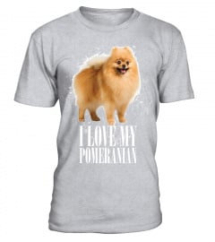 Pomeranian T shirt   I love my Pomeranian T Shirt