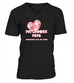 Papa Patchwork T-Shirt Vatertag Lieblingspapa