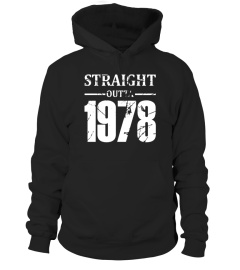 Vintage 39th Birthday Gift Funny Straight Outta 1978 T-shirt