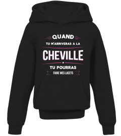 T-Shirt Humour Femme - Quand tu m'arriveras à la cheville tu pourras faire mes lacets