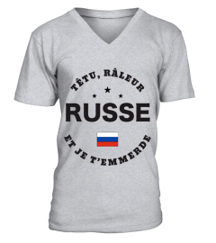 T-shirt têtu, râleur - Russe