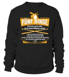 Schlagzeug - 5 Dinge - T-Shirt Hoodie