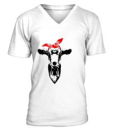 Goat Face Red Bandana T-shirt