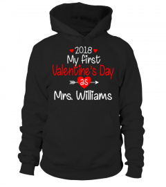 GIFTS FOR NEWLYWEDS FIRST VALENTINES DAY AS MRS CUSTOM SHIRT