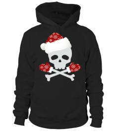 Skeleton Skull Bones Funny Christmas Mitten Santa