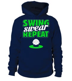 Swing Swear Repeat Funny Golf T-shirt