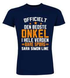 OFFICIELT DEN BEDSTE ONKEL PERSONIFIERET TSHIRT